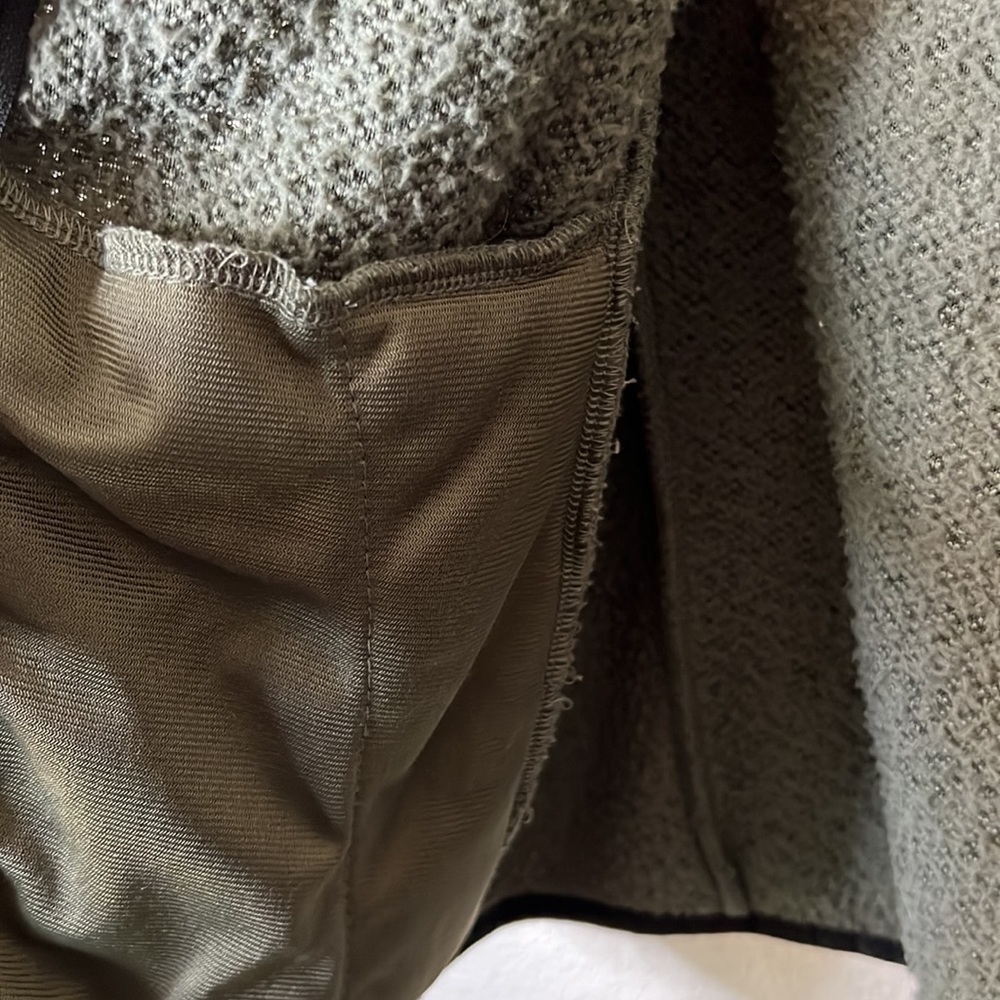 Lucky Brand Faux Shearling Colorblock Teddy Jacket Size S - Picture 10 of 11